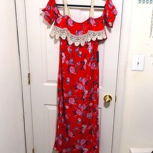 NWT NOBO Floral Maxi Dress